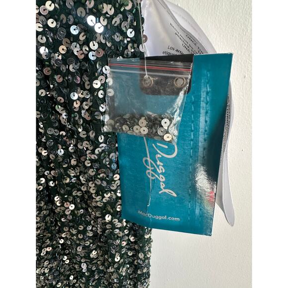 Mac Duggal 5489 Green Sequin Gown NWT Size 6 - Picture 9 of 13